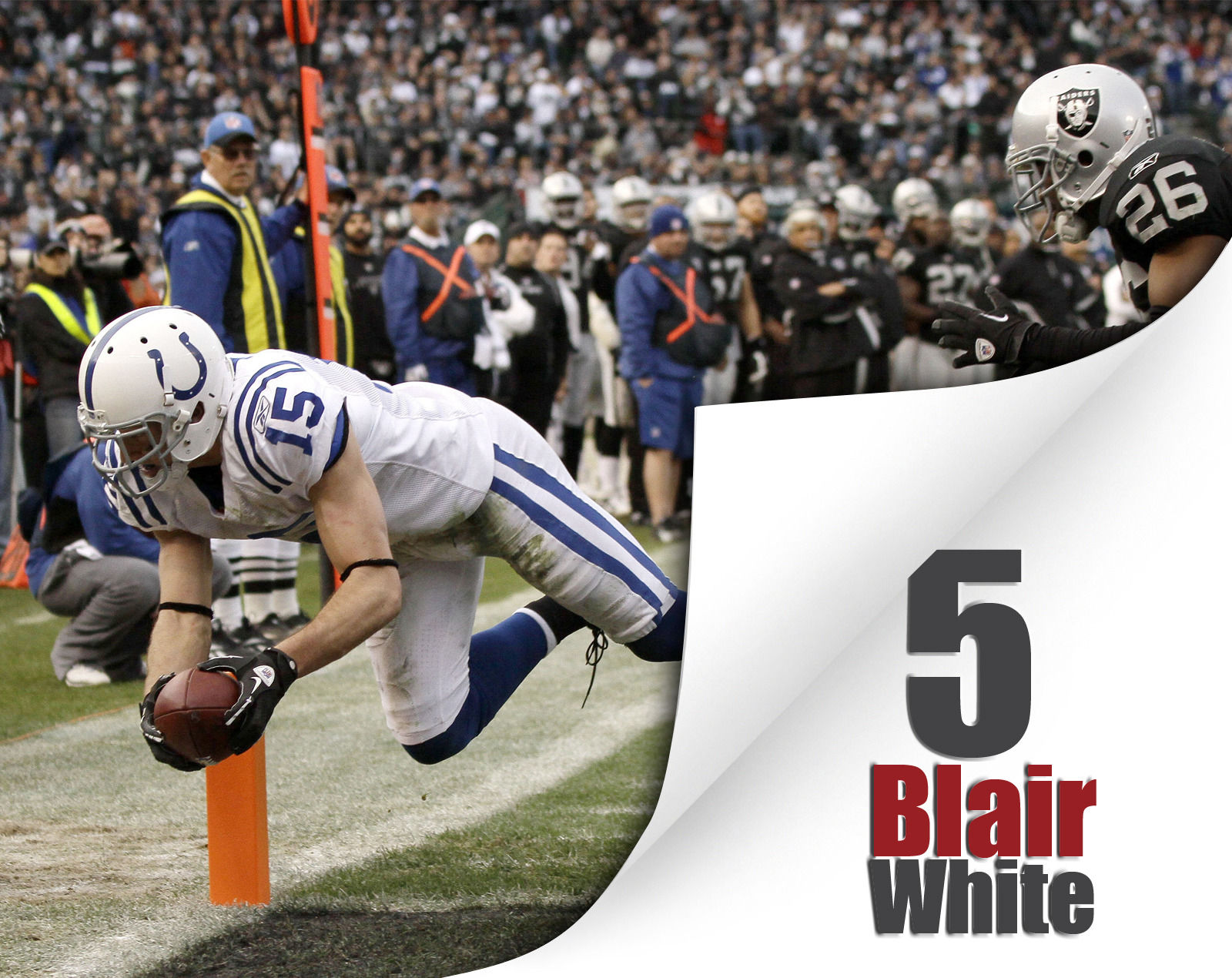 Touchdown catches by Peyton Manning's receivers